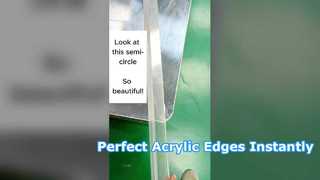 How Do You Get a Perfect Finish on Curved Acrylic Edges?#acrylic #processing #machine #equipment