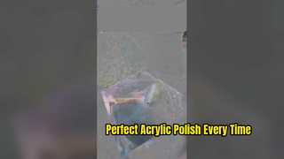 Polish acrylic triangular blocks