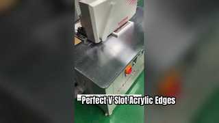 Let's take a look at how our machine produces the perfect V-slot effect! 