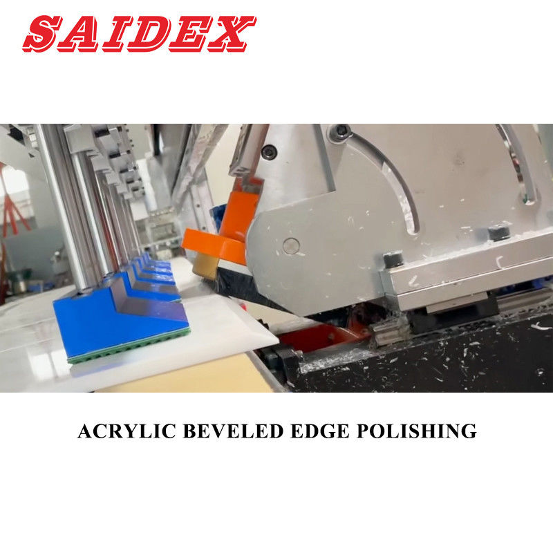 High Precision CE Certification Acrylic Edge Polisher 45 Degree Beveled Edge Automatic Polishing Machine