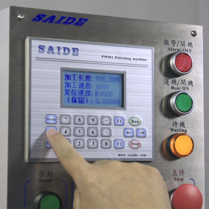 High Effectively Acrylic  Polisher 0-60 Angle  Servo Motor Feeding Spindle Speed 6000-1200rpm