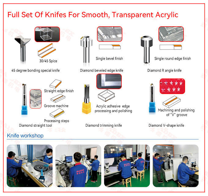 Practical CNC Milling Cutting Tools Industrial Acrylic CNC Chamfer Tool For Acrylic High Speed Cutting
