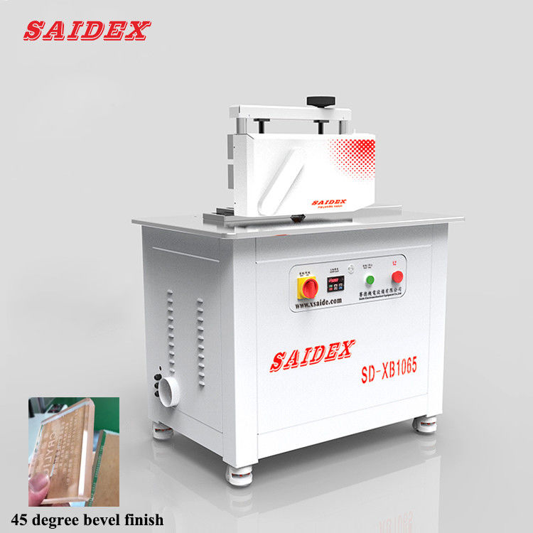 Get Perfectly Polished Edges With Acrylic Edge Polishing Machine Machine Weight 250kg 45 Degrees Beveled Edge Polisher