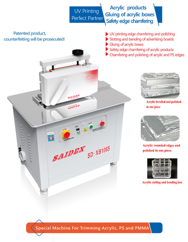 Acrylic Trimming Machine 30 degree, 45 degree 60 degree  polish at the same time