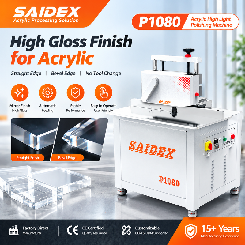 P1080 Acrylic Polishing Machine for High-Gloss Straight and Bevel Edges（No need to change the tool）