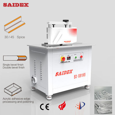 220V 50HZ/60HZ Acrylic R3 / R4 / R5 Rounded Corner Polishing And Trimming Machine Interchangeable Knives 45 Degree Bevelled Edge Chamfering Machine