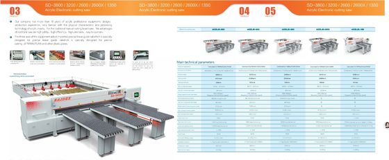 SD-3800 Acrylic Electronic Cutting Saw Extensible Work Area For Precise Cutting Of PMMA PS MS Acrylic Plastic
